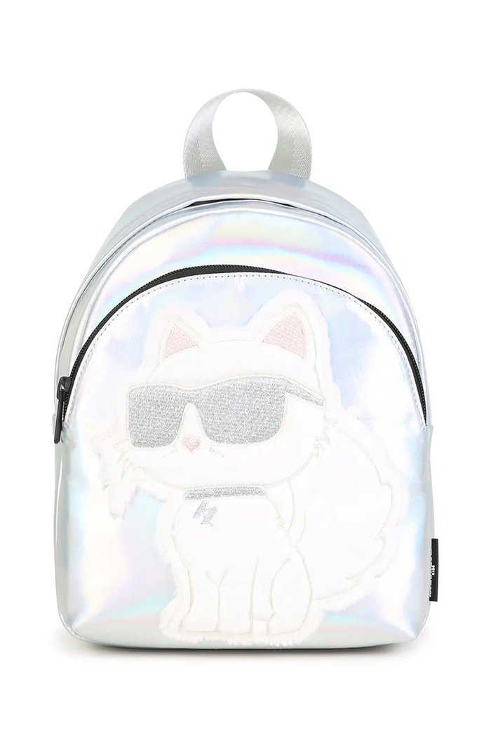 Karl Lagerfeld Раница за деца сребърен Z31420