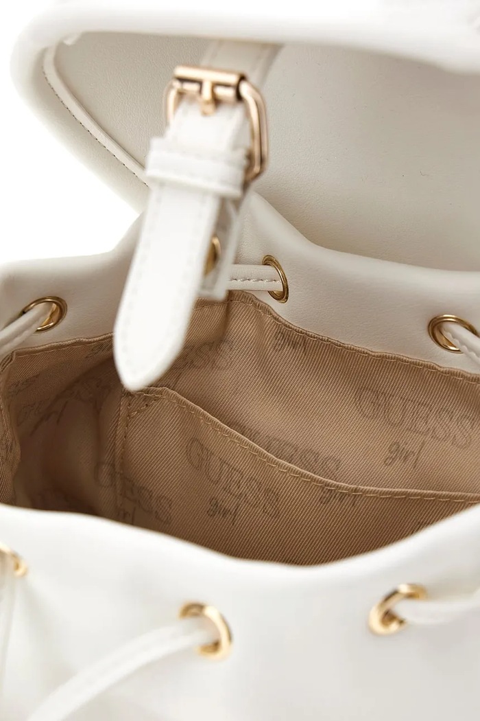 Guess plecak dziecięcy z imitacji skóry beżowy J6BZ03.W3961.9BY2