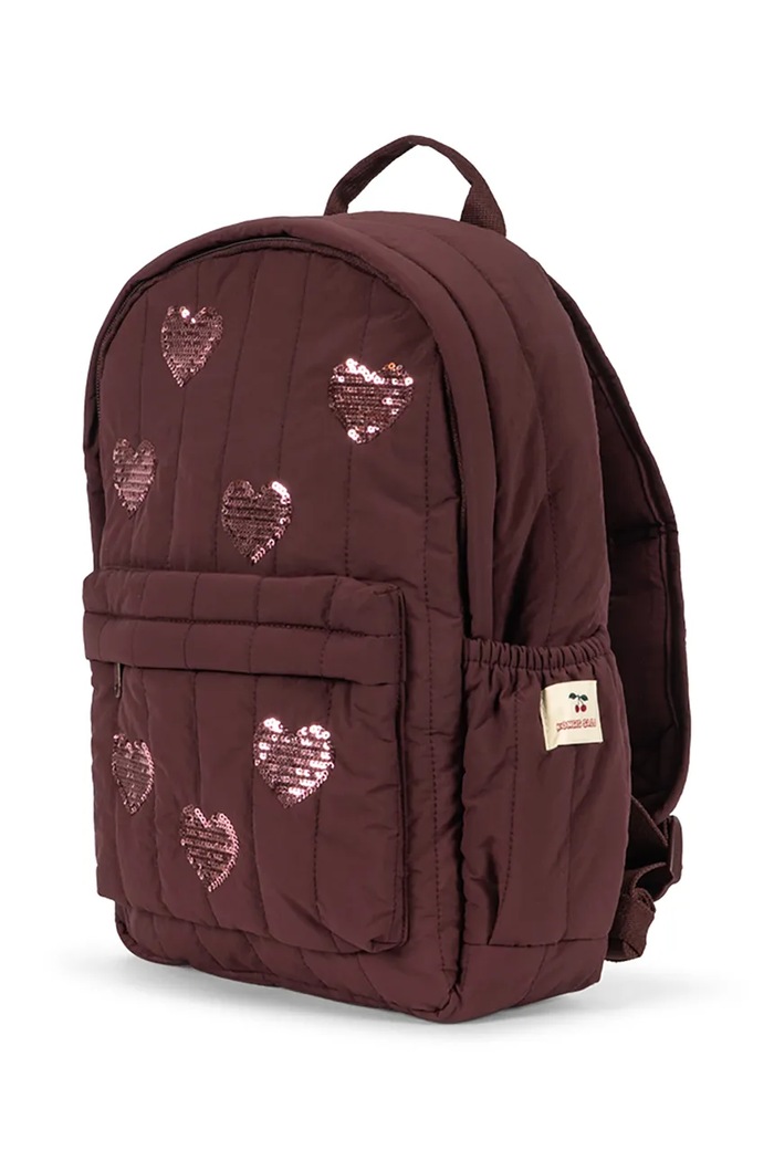 Konges Sløjd Plecak dziecięcy JUNO SEQUIN BACKPACK KS105732.9BY2 brązowy AW26