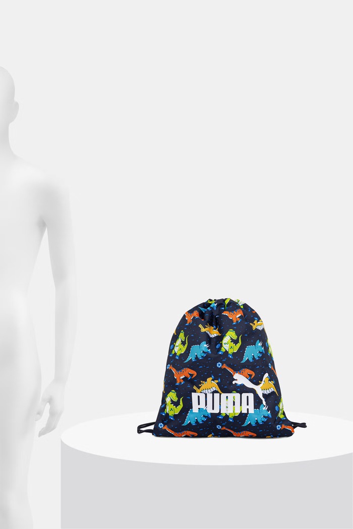 Puma plecak worek dziecięcy PUMA PHASE AOP Small Gym Sack granatowy 913251.9BY2