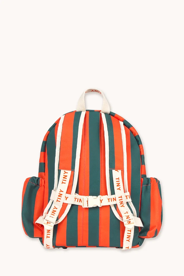Tinycottons рюкзак для детей хлопковый RED-BLUE STRIPES BACKPACK AW26.448 красный AW26