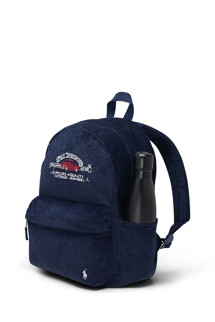 Κοριτσίστικα Polo Ralph Lauren σακίδιο παιδικό βαμβακερό 9AR198 σκούρο μπλε