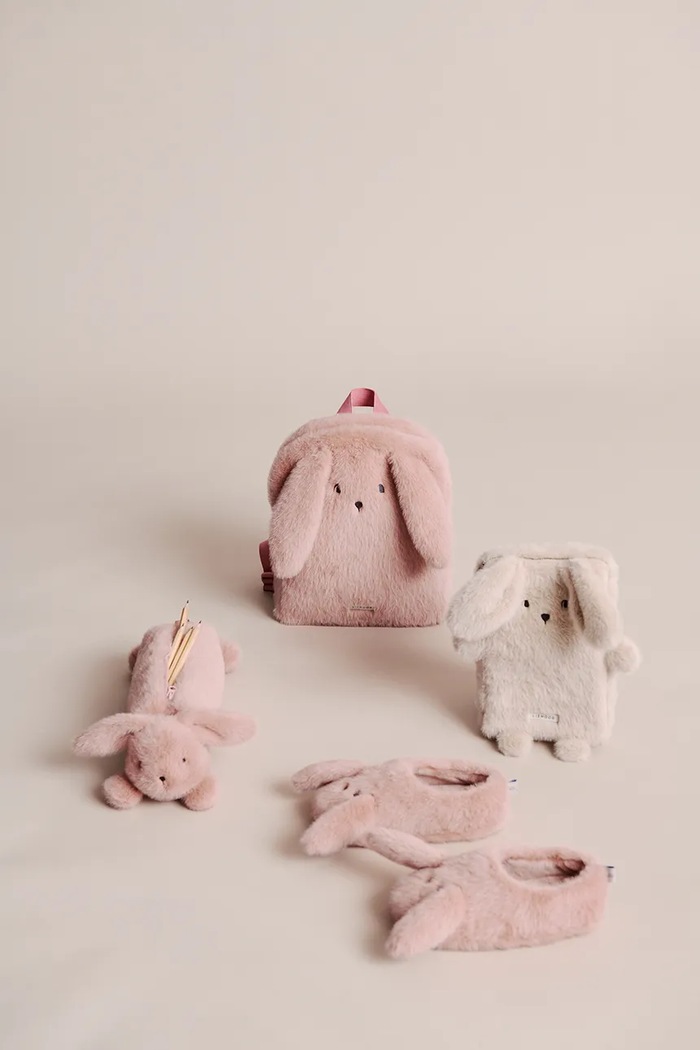 Liewood plecak dziecięcy Denise Rabbit Plush Backpack różowy LW20090.9BY2