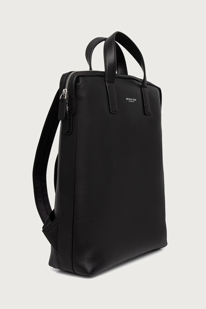 Michael Kors Plecak męski skórzany NICHOLAS 33F6TNIB6L czarny AW26