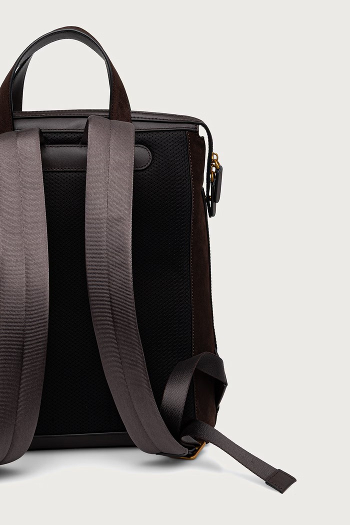 Akcesoria Michael Kors Plecak męski skórzany NICHOLAS 33F6GNIB6S brązowy