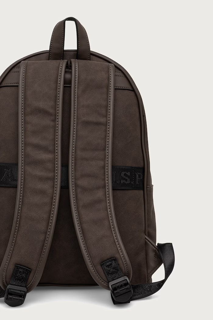 Akcesoria U.S. Polo Assn. Plecak męski z imitacji skóry NASSAU BIU269408MVP brązowy