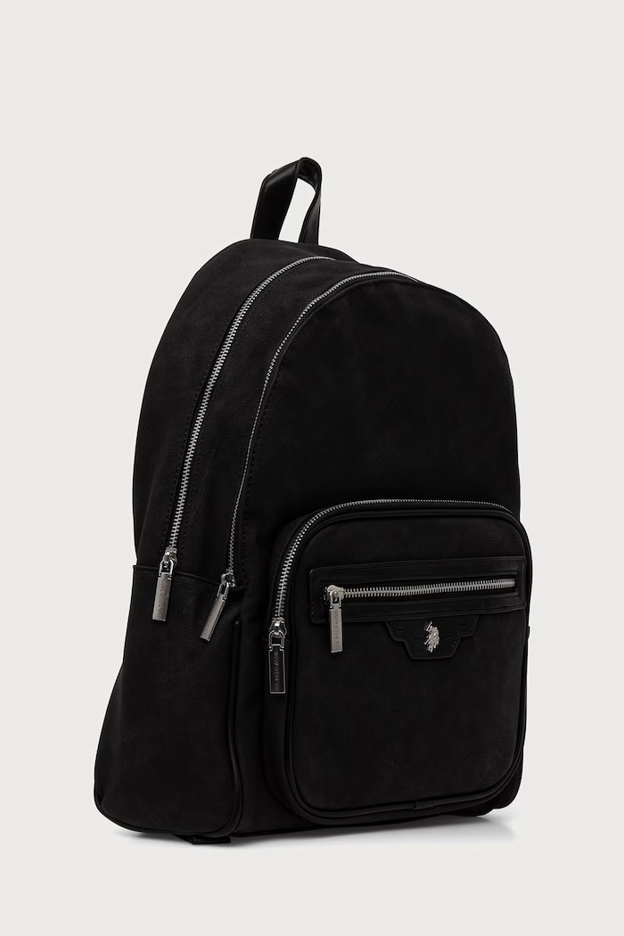 U.S. Polo Assn. Plecak męski z imitacji skóry NASSAU BIU269408MVP czarny AW26