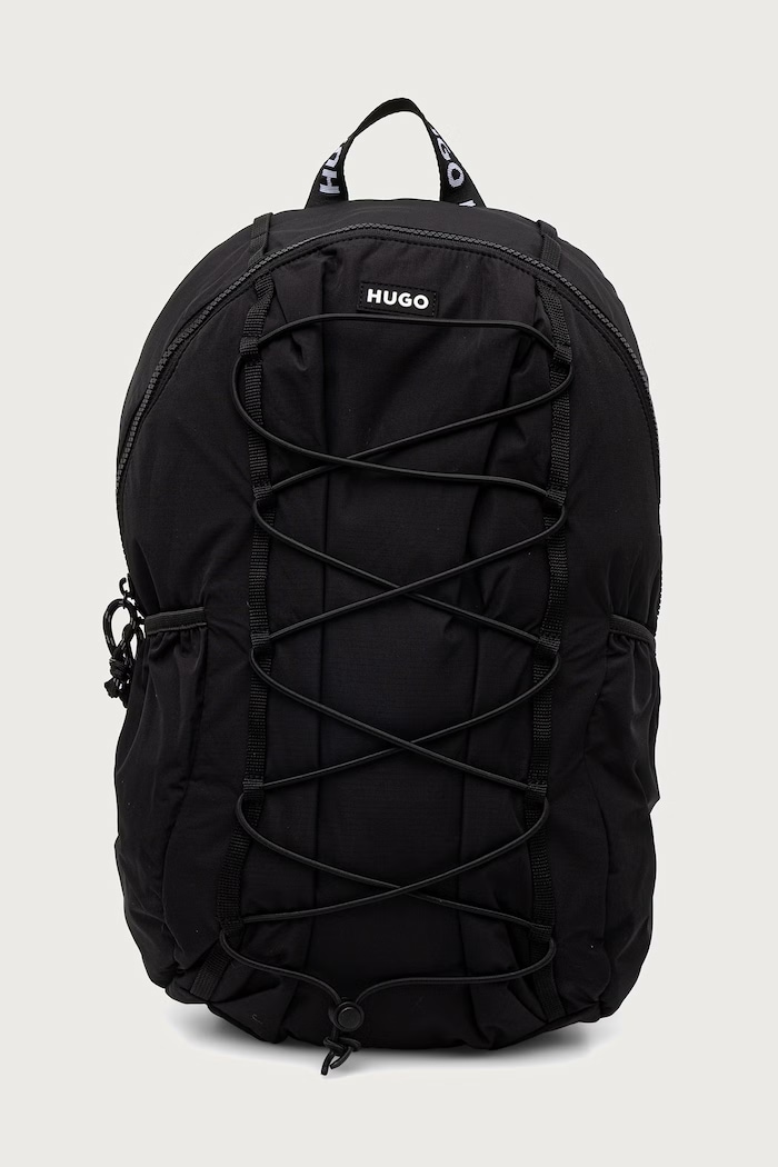 HUGO Nahrbtnik moški Hugo_Codes_Backpack črna 50574482