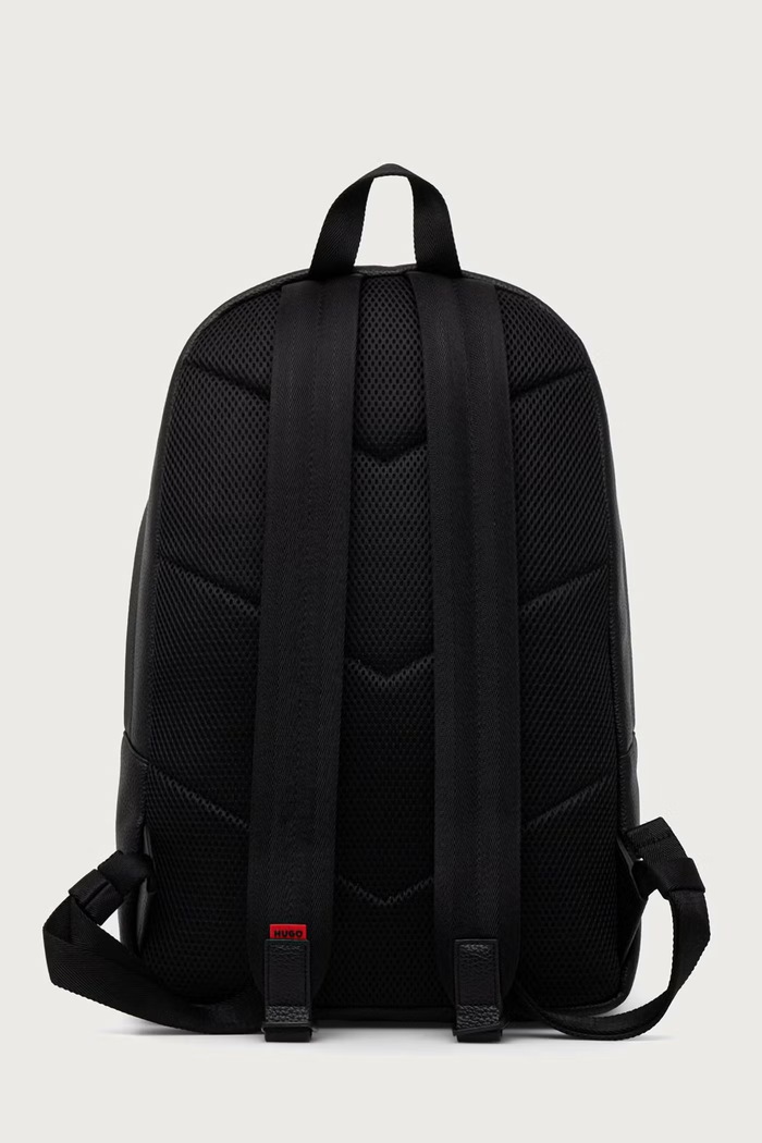 Accesorii HUGO Rucsac pentru bărbați cu imitație de piele Ethon HI EVO_Bckpck 50573495 negru