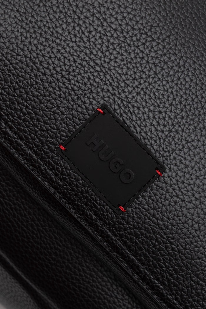 Rucsac pentru bărbați cu imitație de piele Ethon HI EVO_Bckpck HUGO 50573495 negru