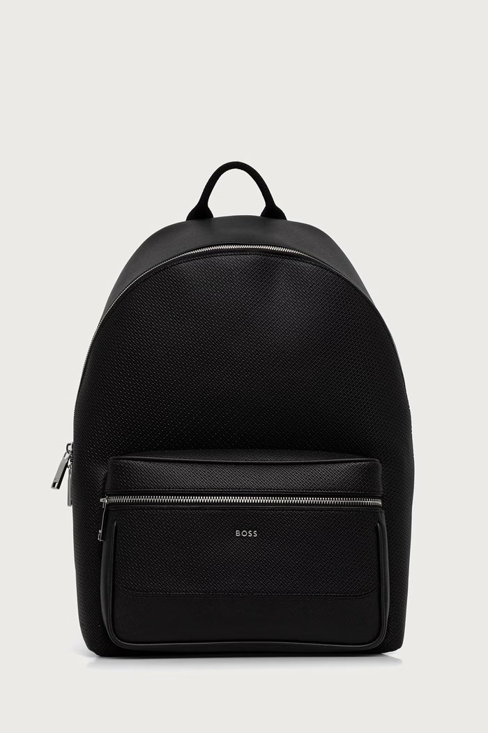 BOSS Plecak męski skórzany Northon_M_Backpack czarny 50573457