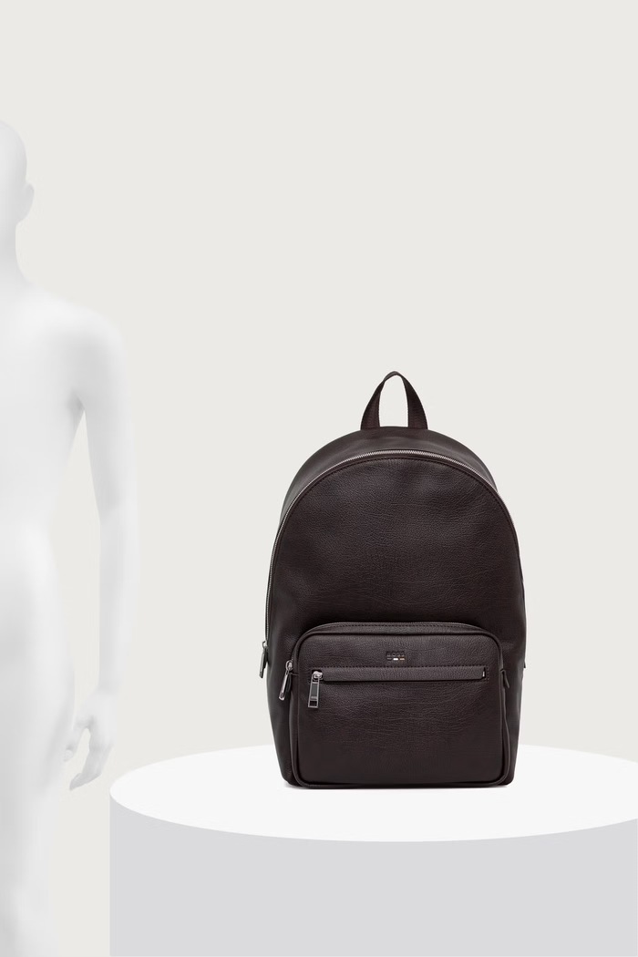 BOSS Rucsac pentru bărbați cu imitație de piele Ray_RP_Backpack 50572834