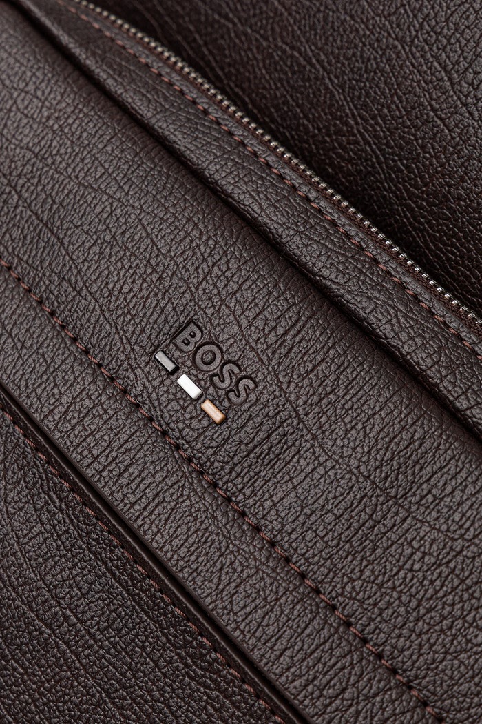 Rucsac pentru bărbați cu imitație de piele Ray_RP_Backpack BOSS 50572834 maro