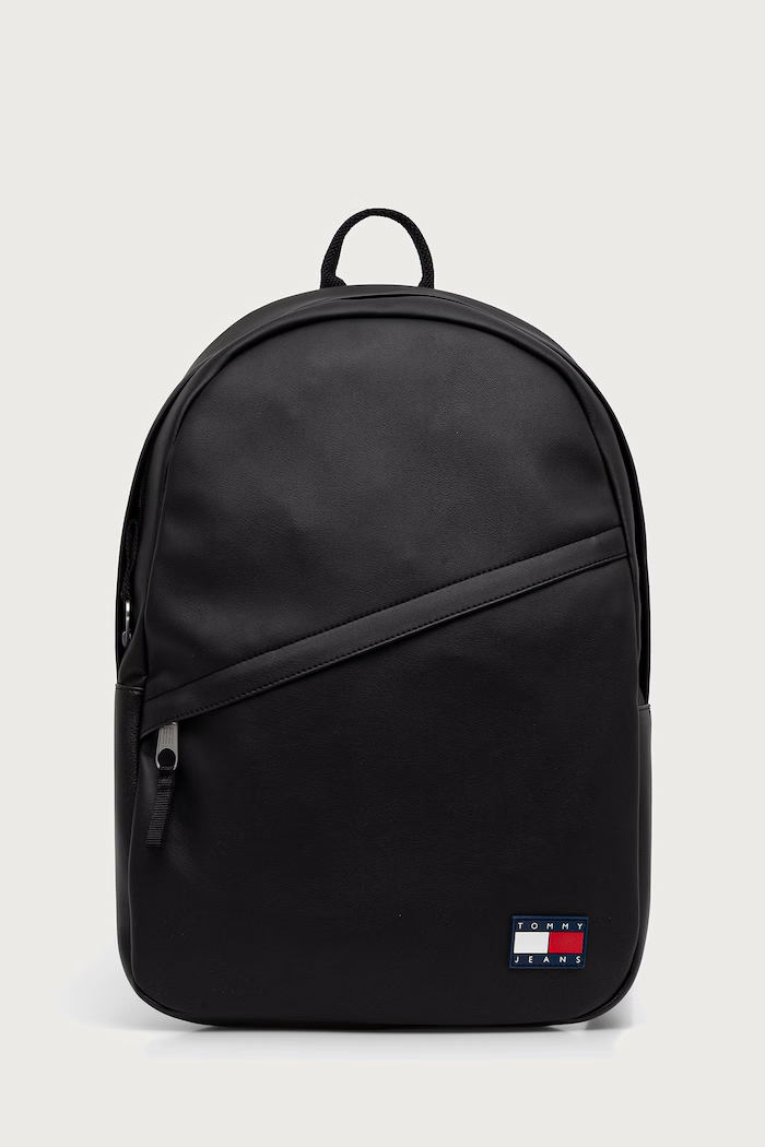 Tommy Jeans plecak męski z imitacji skóry czarny AM0AM14620