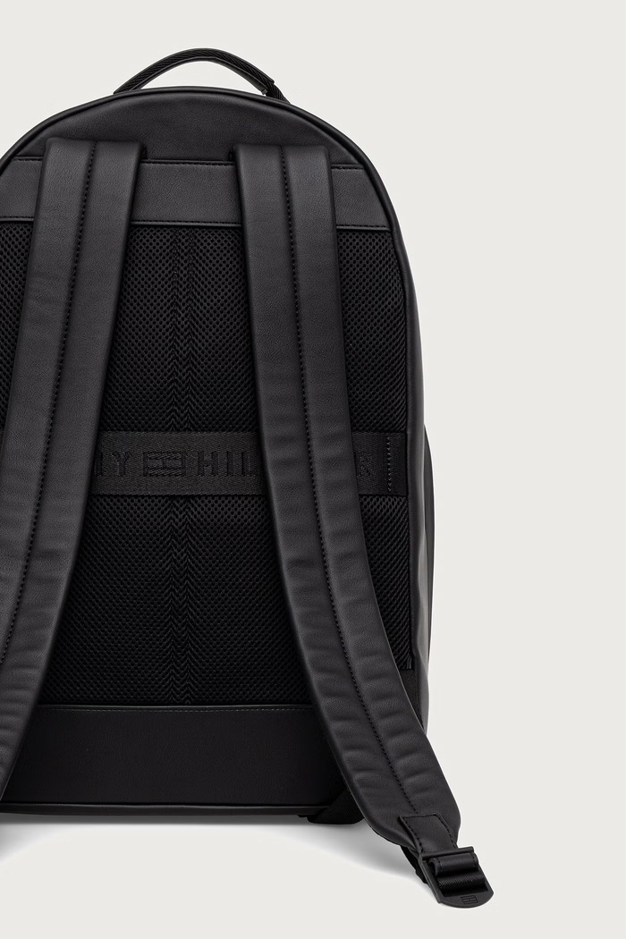 Αξεσουάρ Tommy Hilfiger Σακίδιο ανδρικό από απομίμηση δέρματος AM0AM14683 μαύρο