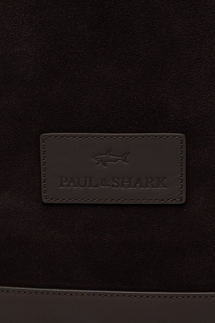 Akcesoria Paul&Shark plecak męski skórzany 16318104 brązowy