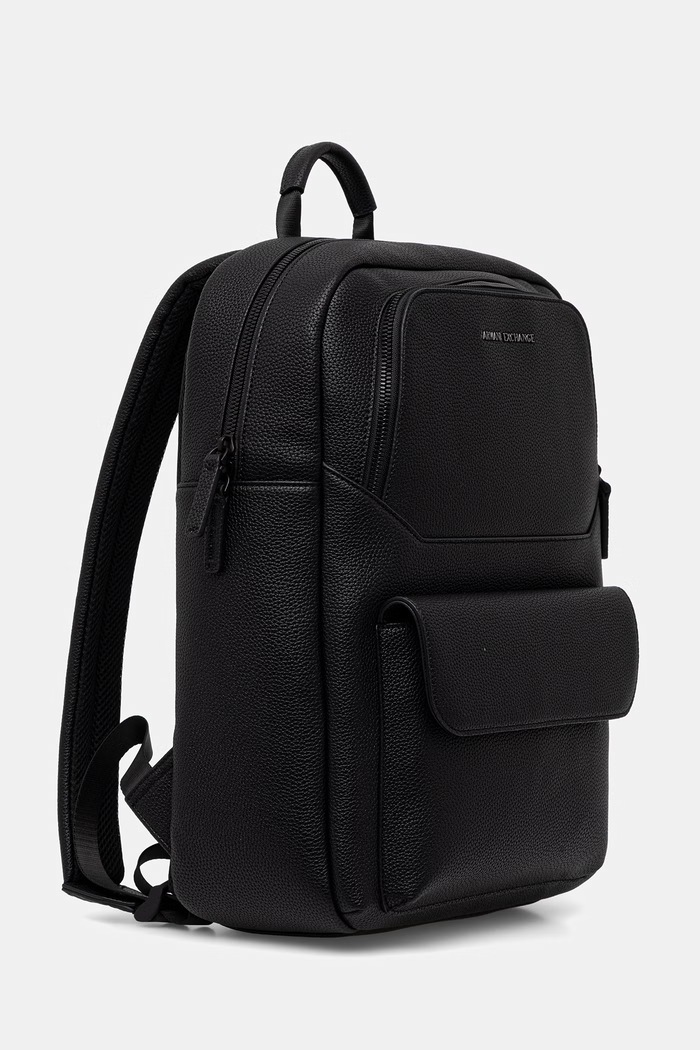 Armani Exchange ruksak za muškarce od imitacije kože XM003163.AF26663 crna AW26