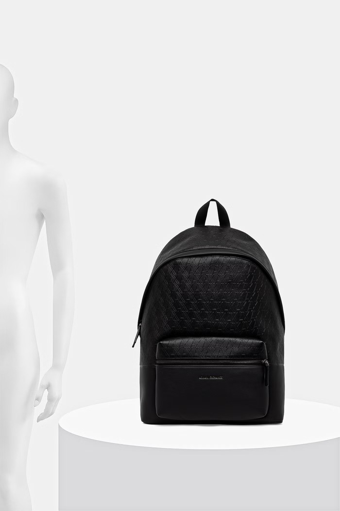 Armani Exchange ruksak za muškarce od imitacije kože XM003161.AF26662 crna