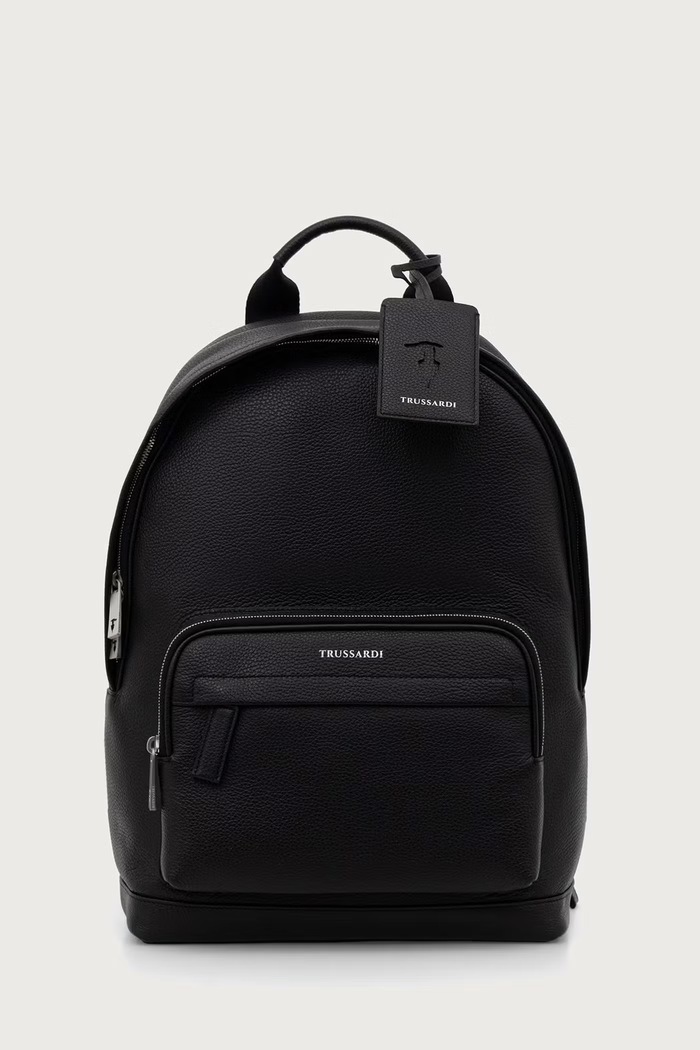 Trussardi Plecak męski skórzany czarny Z586E006413N
