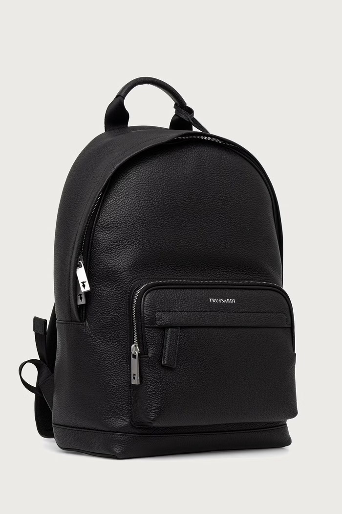 Trussardi Plecak męski skórzany Z586E006413N czarny AW26