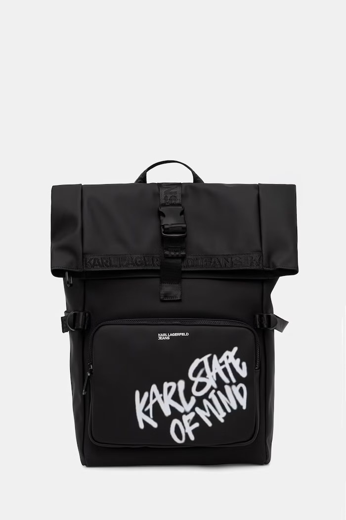 Karl Lagerfeld Jeans férfi műbőr hátizsák fekete B3M30224