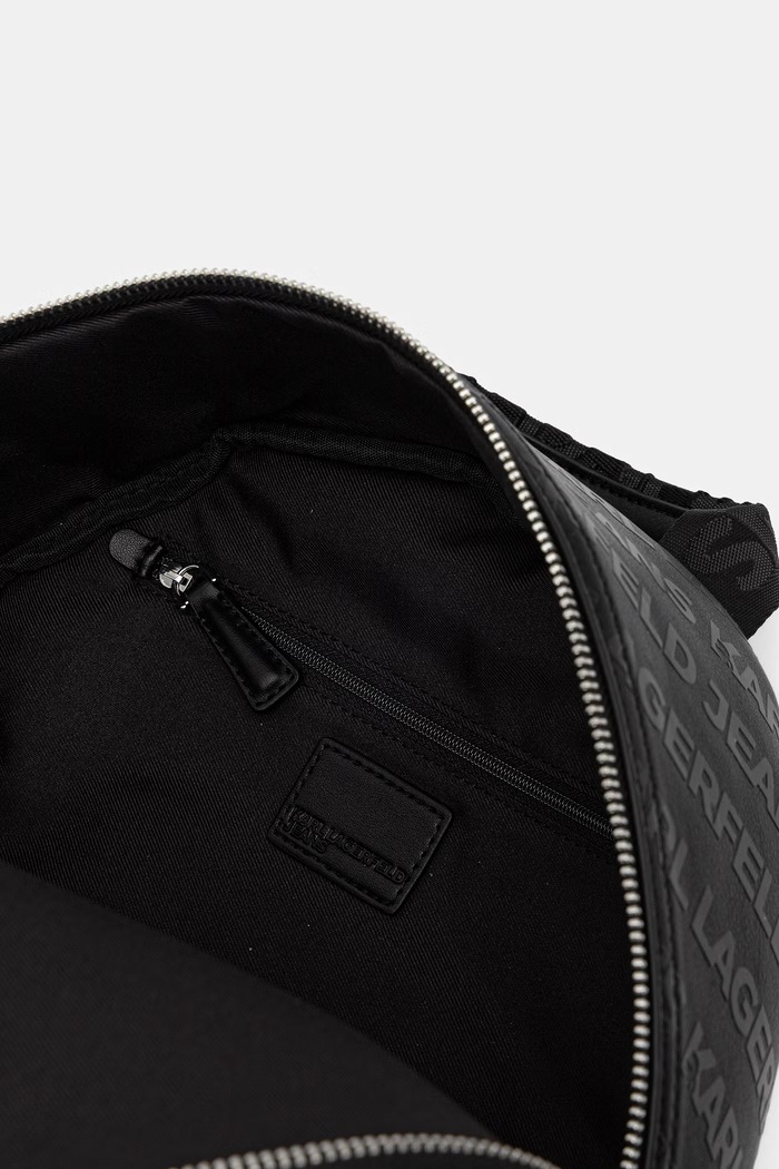 Karl Lagerfeld Jeans plecak męski z imitacji skóry B3M30221 czarny