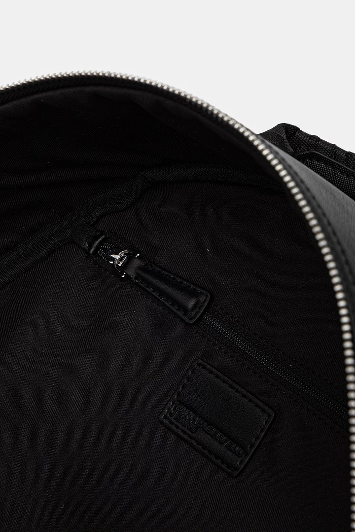 Karl Lagerfeld Jeans plecak męski z imitacji skóry B3M30217 czarny