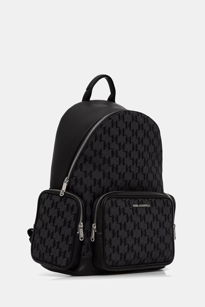 Karl Lagerfeld rucsac pentru bărbați K/MONOGRAM B3M30246 negru AW26