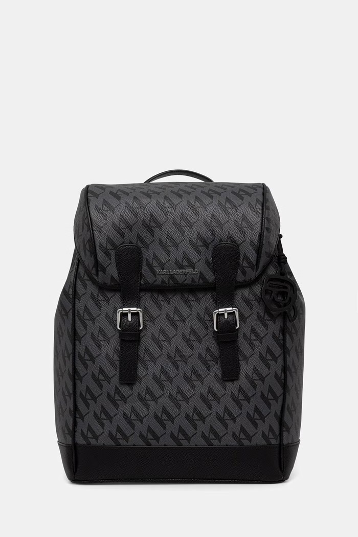 Karl Lagerfeld mestský ruksak pánsky z imitácie kože K/IKON čierna B3M30248