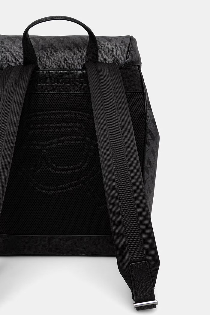 Doplnky Karl Lagerfeld mestský ruksak pánsky z imitácie kože K/IKON B3M30248 čierna