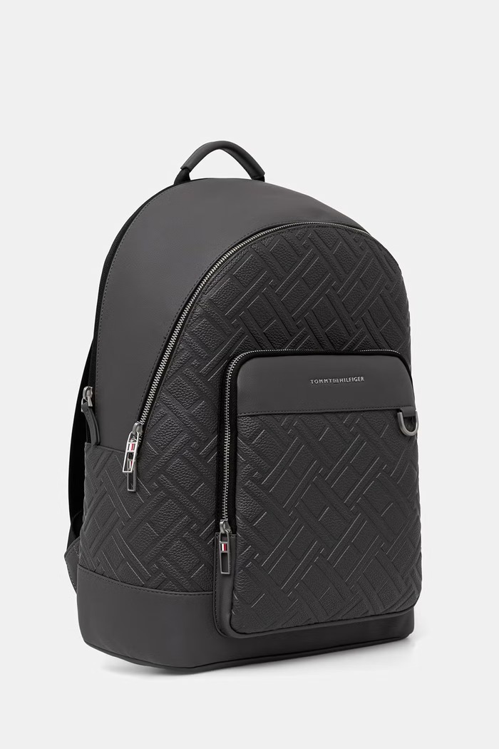 Tommy Hilfiger férfi műbőr hátizsák AM0AM14427 szürke AW26