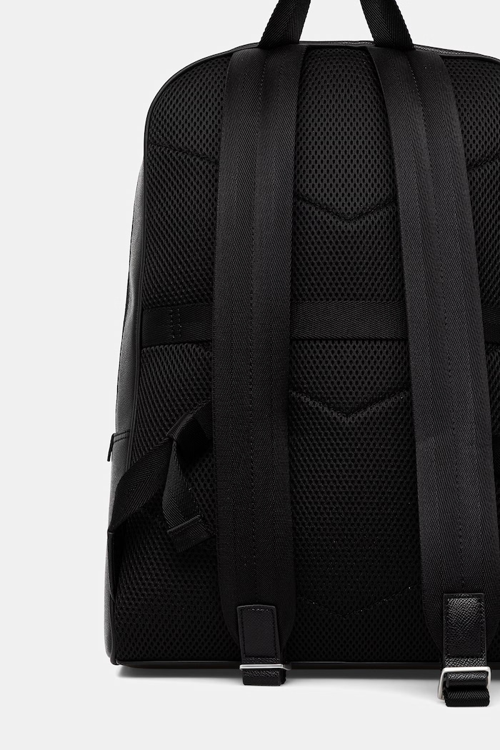 Dodatki HUGO nahrbtnik moški usnjen GO-BAG BACKPACK 50568269 črna