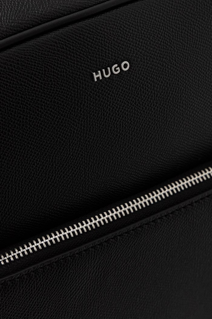 HUGO nahrbtnik moški usnjen GO-BAG BACKPACK črna 50568269