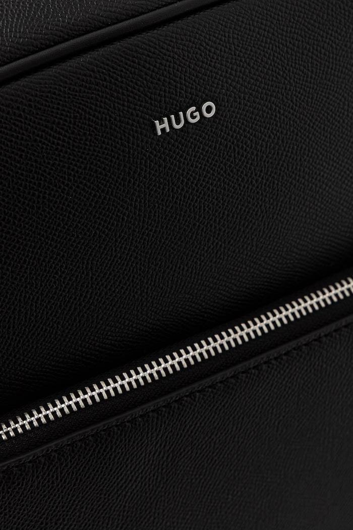 HUGO nahrbtnik moški usnjen GO-BAG BACKPACK črna 50568269