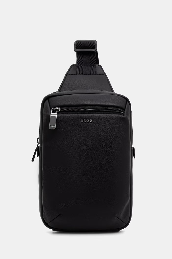 BOSS mala torba za muškarce od imitacije kože Jace_Monostrap crna 50574601
