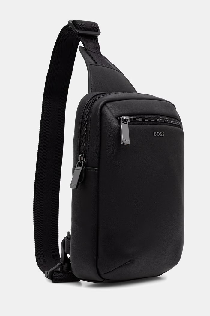 BOSS mala torba za muškarce od imitacije kože Jace_Monostrap 50574601 crna AW26