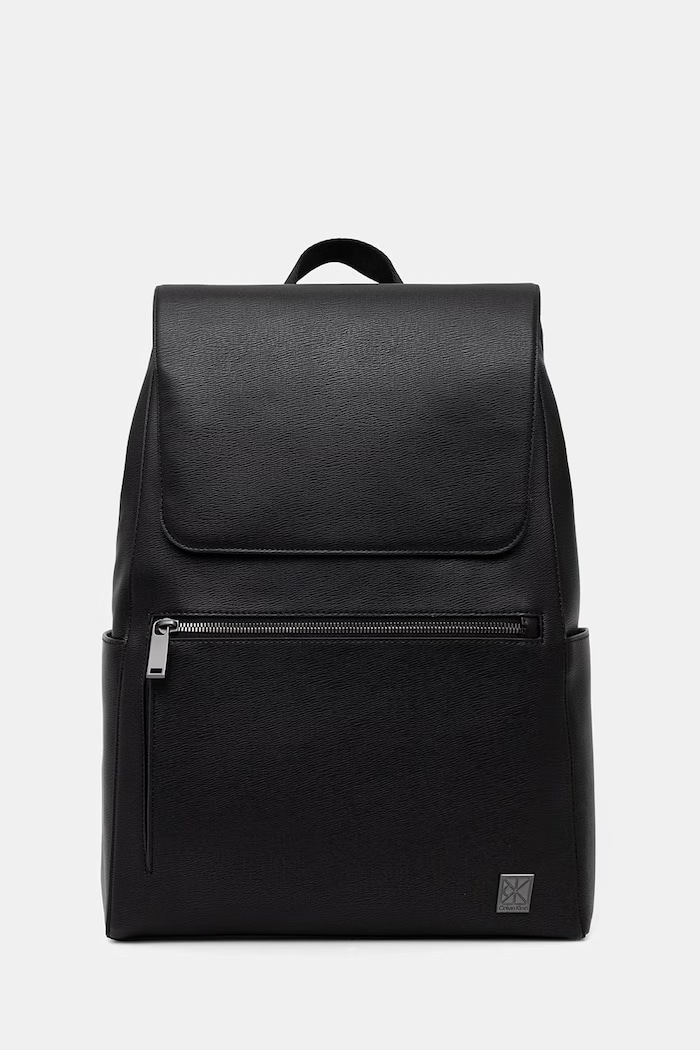 Calvin Klein rucsac de oraș pentru bărbați, cu imitație de piele negru LV04D3422G