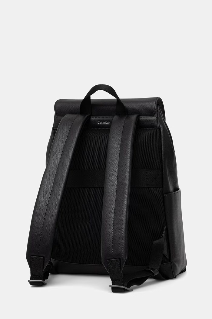 Accesorii Calvin Klein rucsac de oraș pentru bărbați, cu imitație de piele LV04D3422G negru