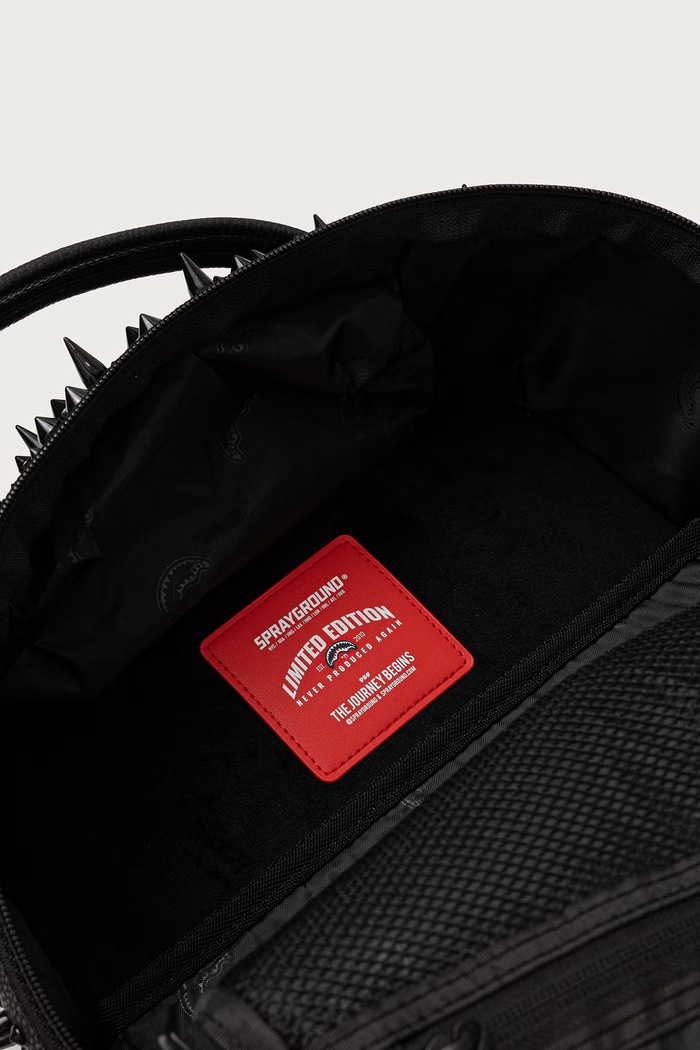 Plecak z imitacji skóry Sprayground czarny 910B8362NSZ