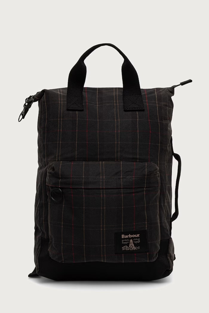 Barbour Plecak miejski bawełniany zielony UBA0793