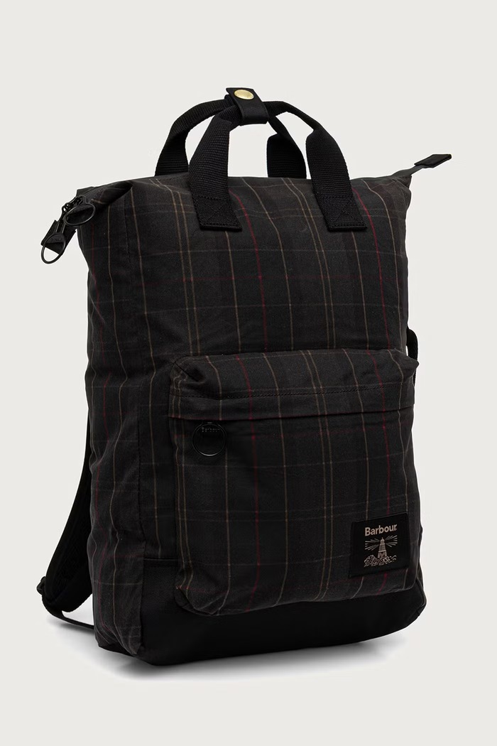 Barbour Plecak miejski bawełniany UBA0793 zielony AW26