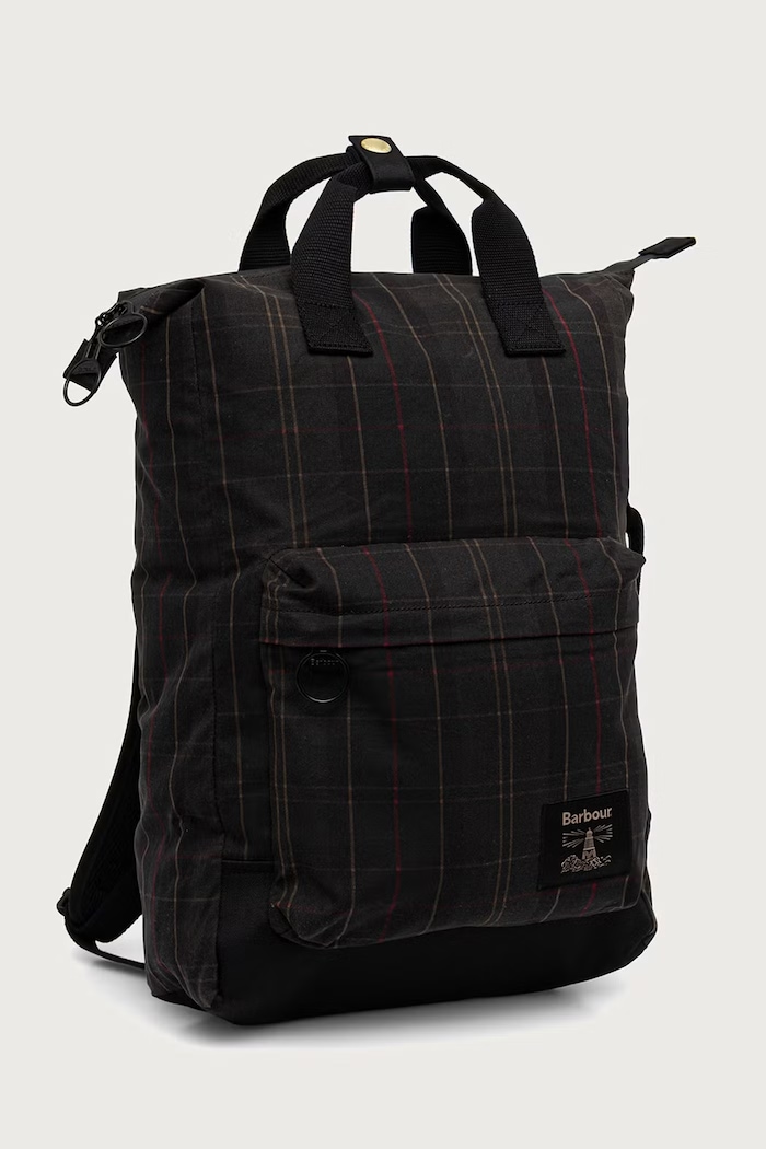 Barbour Plecak miejski bawełniany UBA0793 zielony AW26