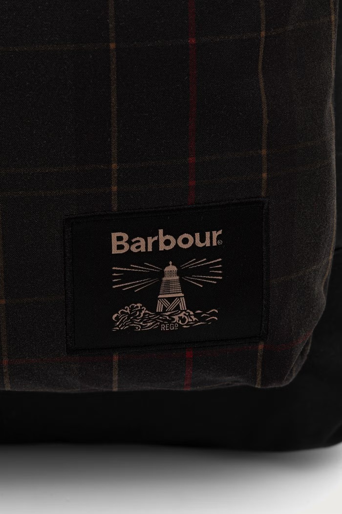 Plecak miejski bawełniany Barbour UBA0793 zielony