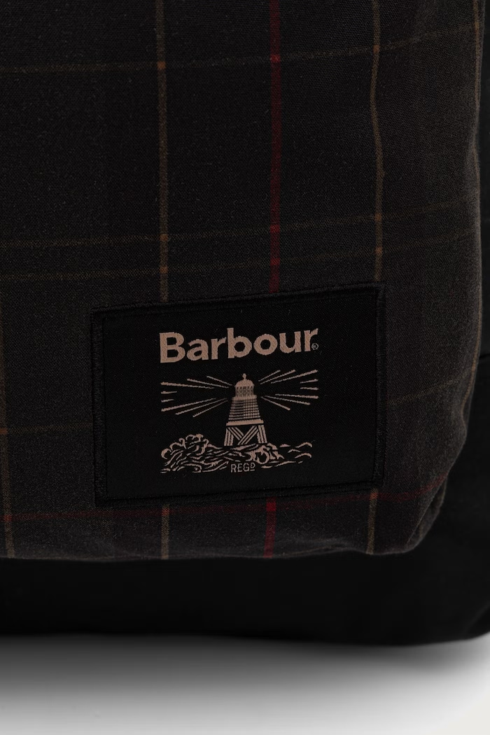 Plecak miejski bawełniany Barbour UBA0793 zielony