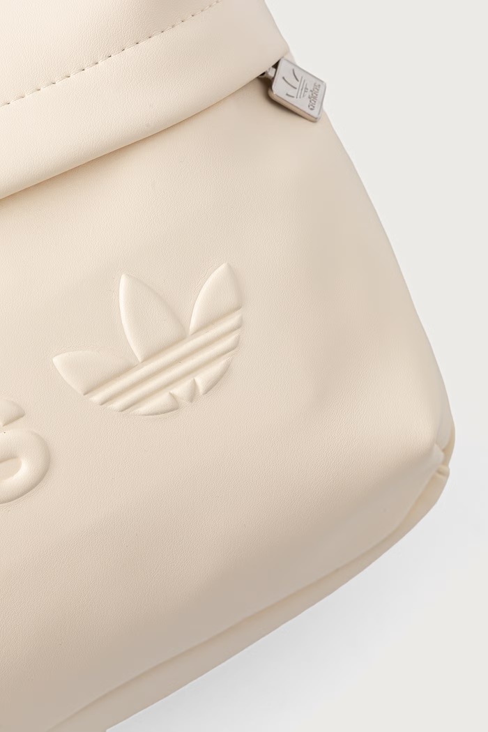 Plecak z imitacji skóry Classic adidas Originals KS4132 beżowy