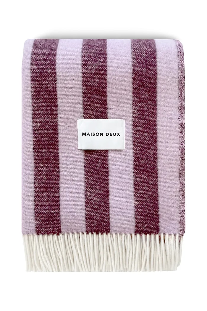 Maison Deux Koc wełniany 167028 fioletowy AW26
