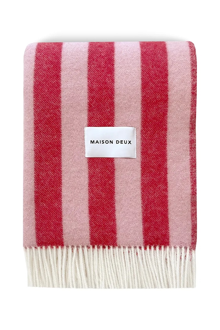 Maison Deux Koc wełniany 167027 różowy AW26
