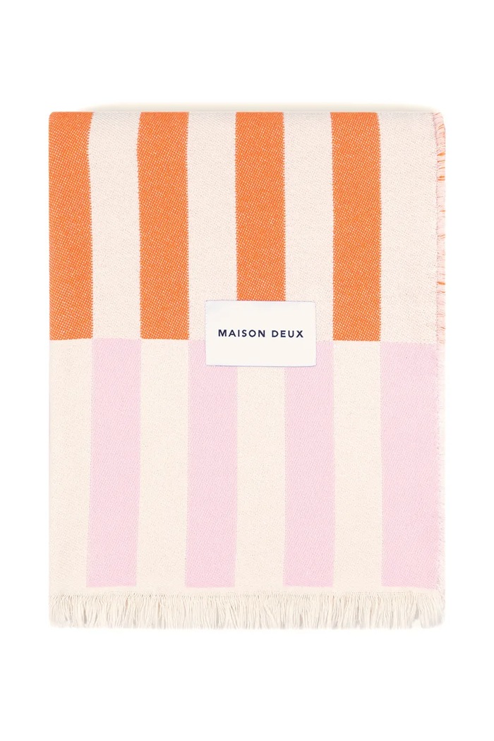 Maison Deux Koc bawełniany 168167 multicolor AW26