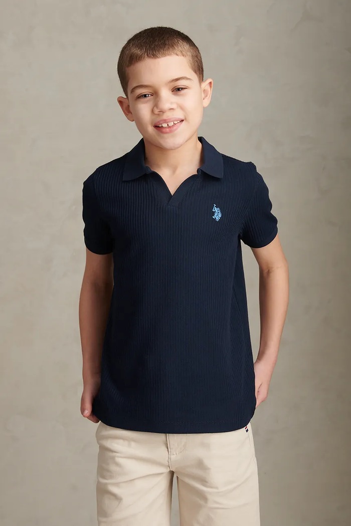 U.S. Polo Assn. Polo dziecięce bawełniane granatowy USP4921