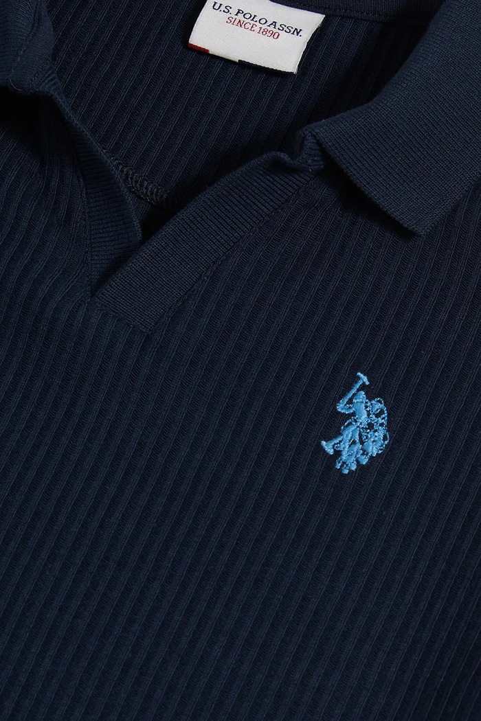 Polo dziecięce bawełniane U.S. Polo Assn. USP4921 granatowy